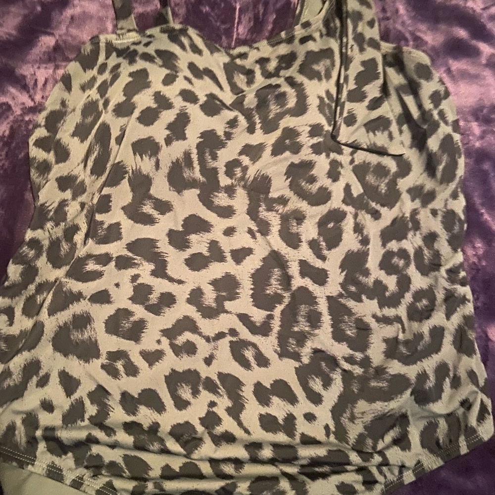 Brand new swimsuit olive green camo size 2x